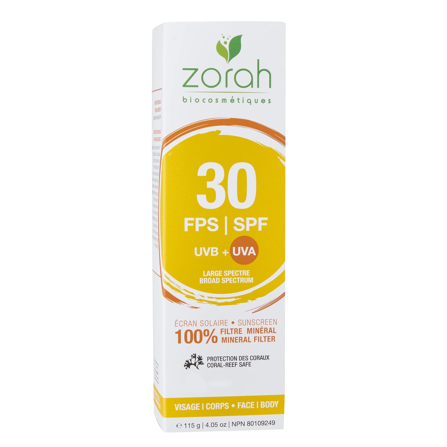 face & body mineral sunscreen | SPF 30 - Zorah biocosmétiques