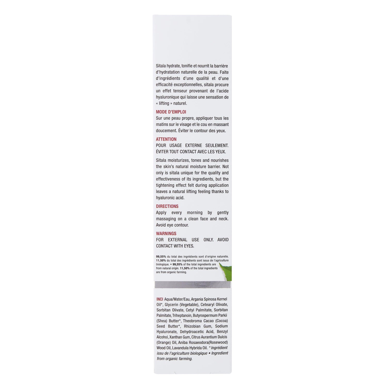 sitala | lifting effect moisturizing cream - Zorah biocosmétiques