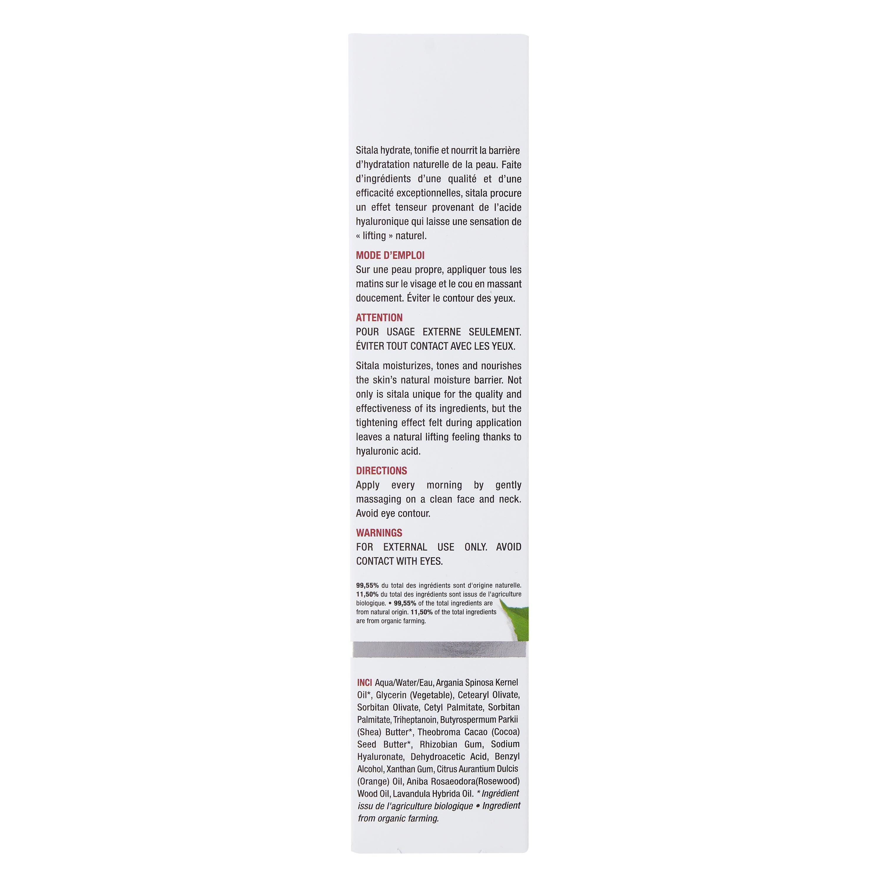 sitala | lifting effect moisturizing cream - Zorah biocosmétiques