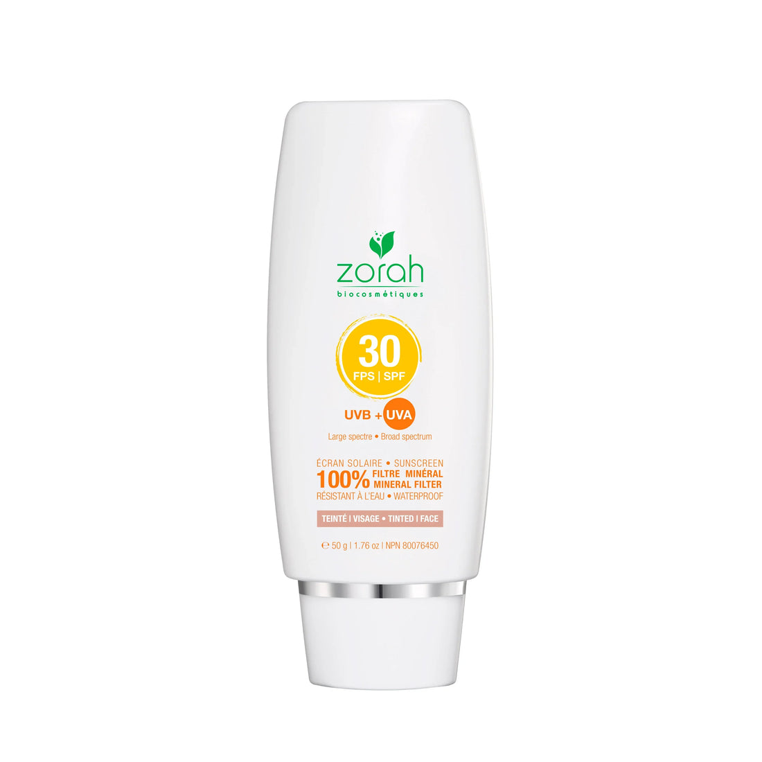 tinted face sunscreen | SPF 30 - Zorah biocosmétiques