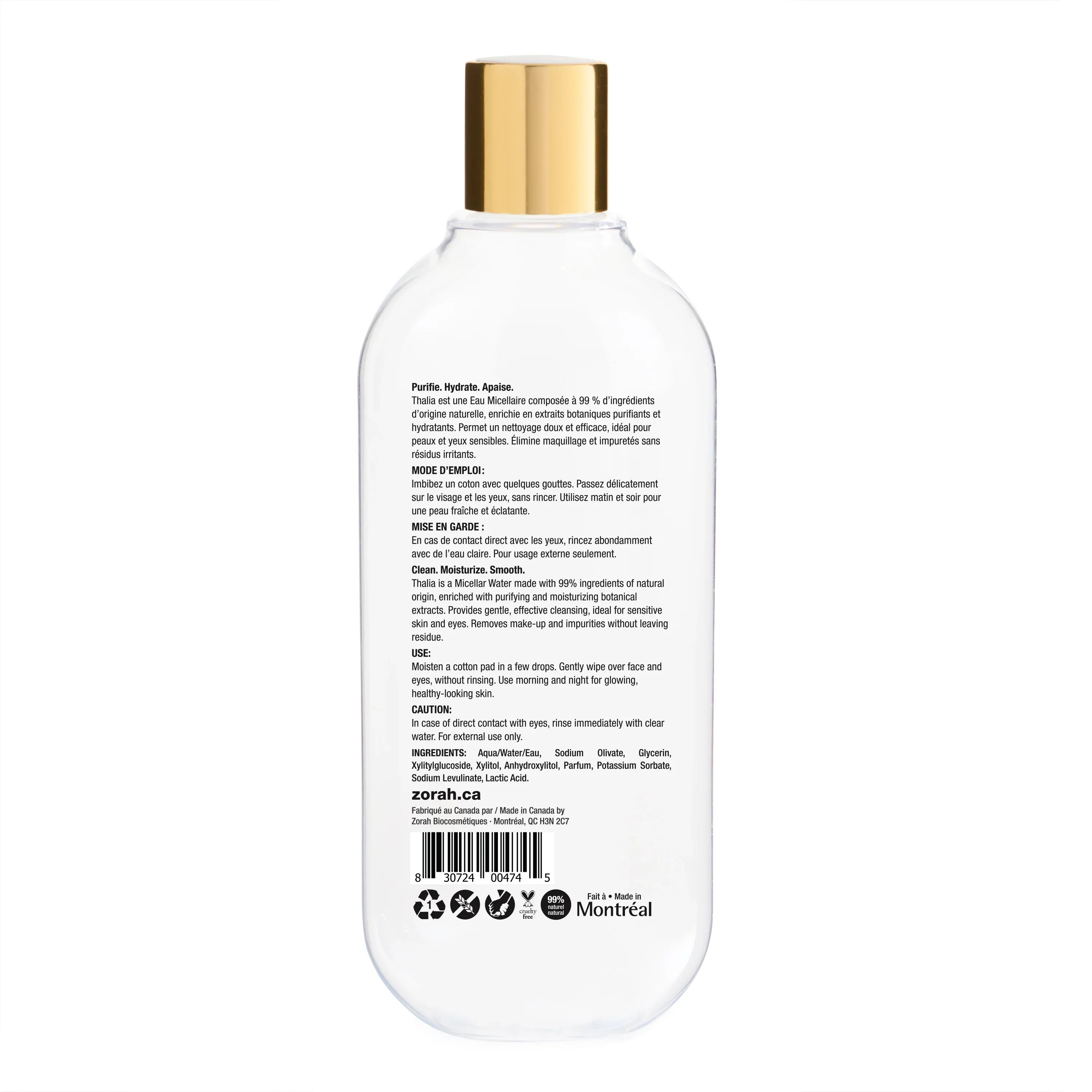 Thalia | micellar water - Zorah biocosmétiques