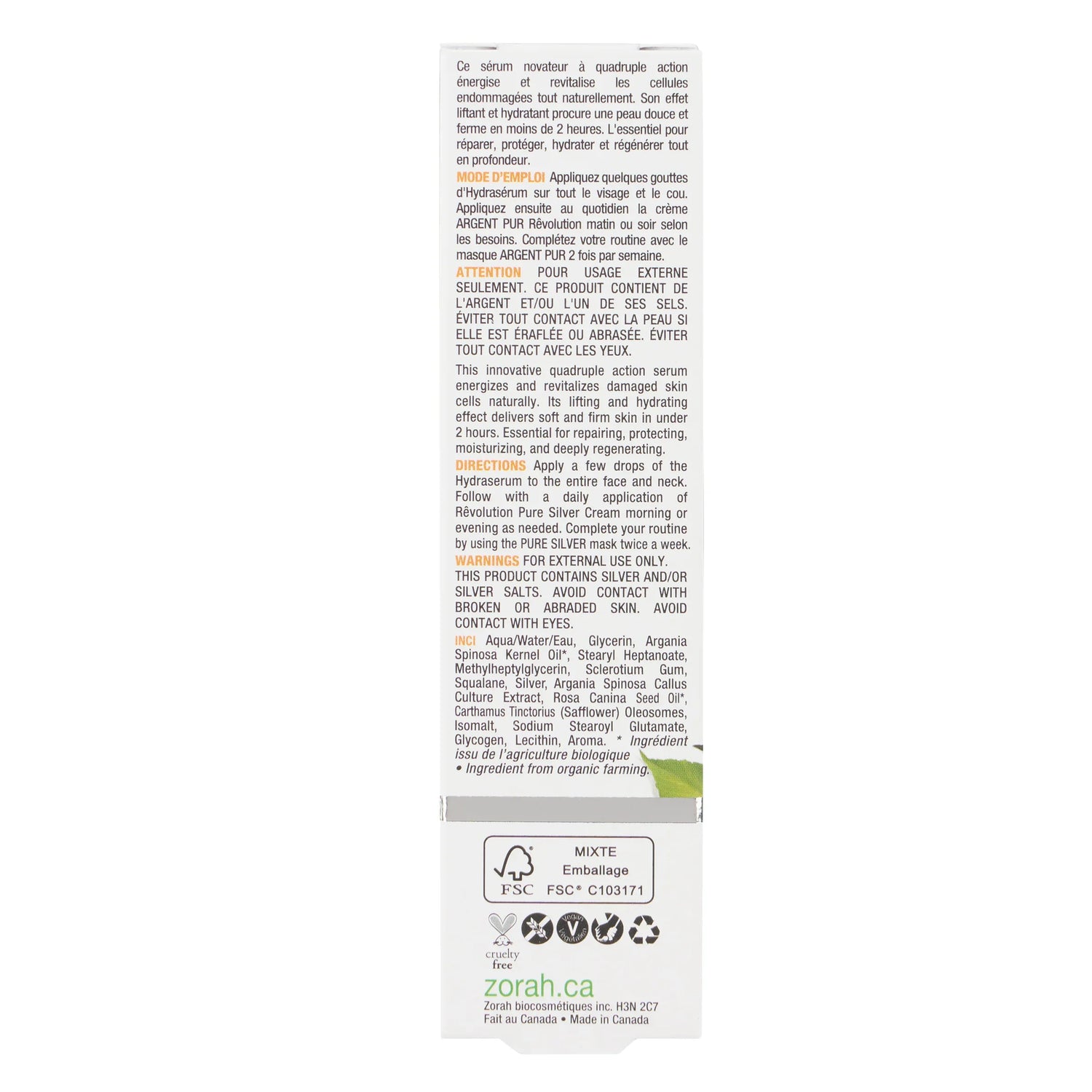 rêvolution | quadruple action rejuvenating hydraserum - Zorah biocosmétiques