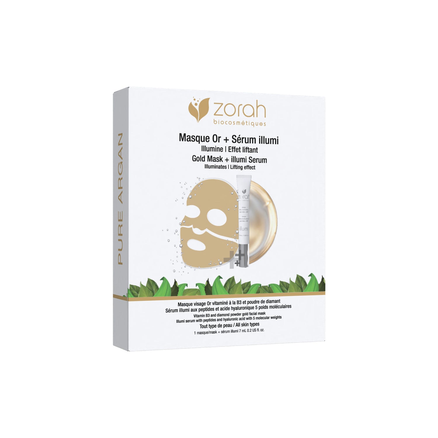 Gold Fusion Face Mask + Illumi Serum Set - Zorah biocosmétiques