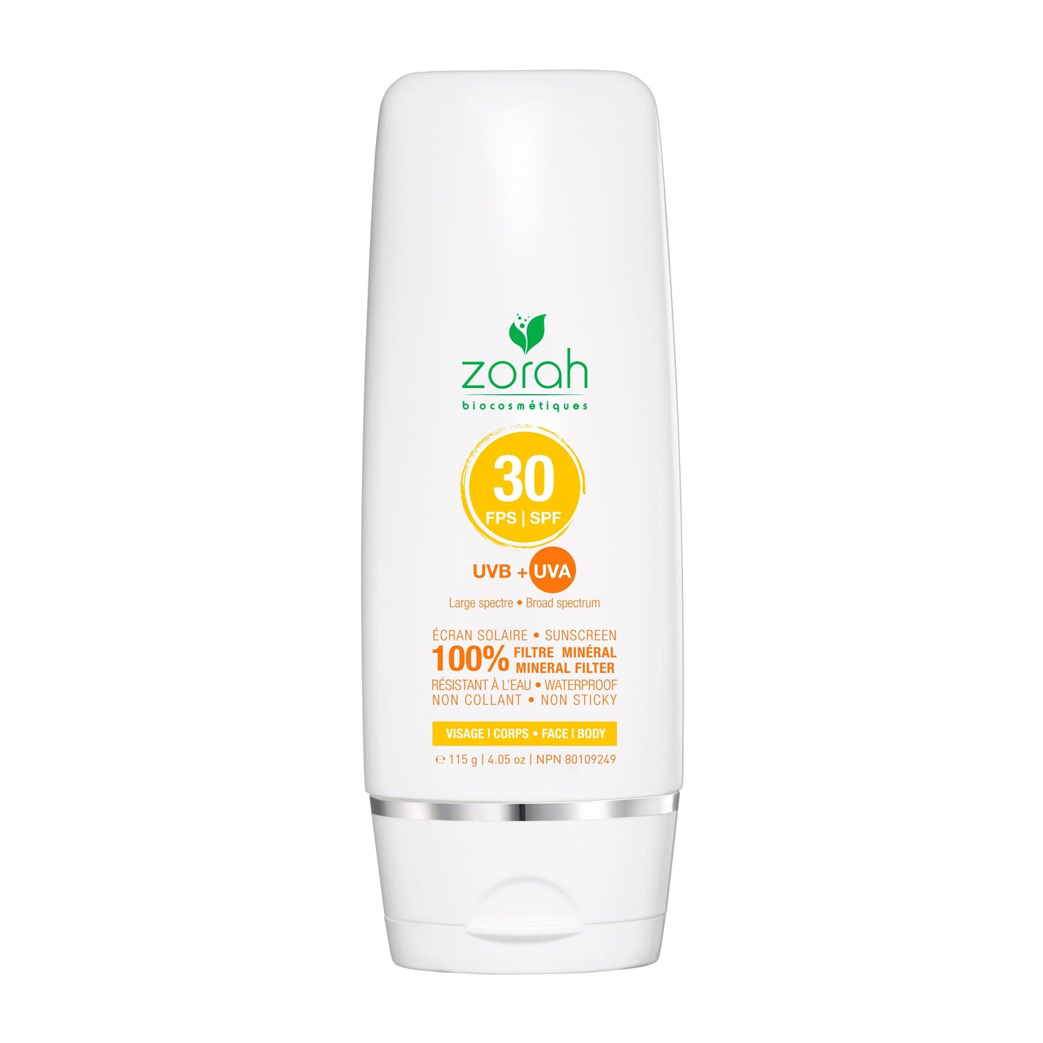 Face &amp; body mineral Sunscreen |  SPF 30 - Zorah biocosmétiques