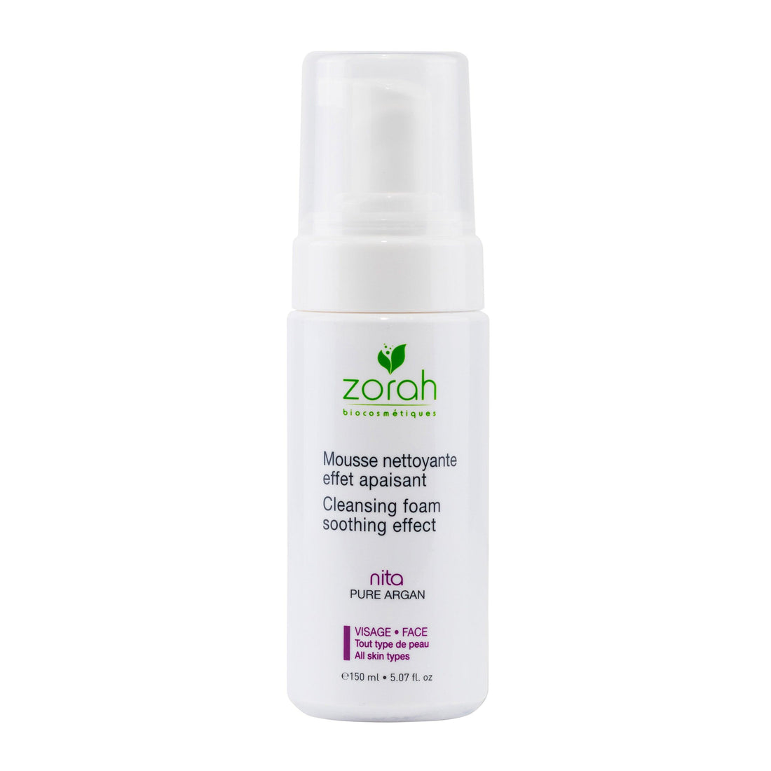 nita | soothing eye and face cleansing foam - Zorah biocosmétiques